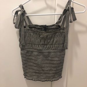 Forever 21 black and white tank